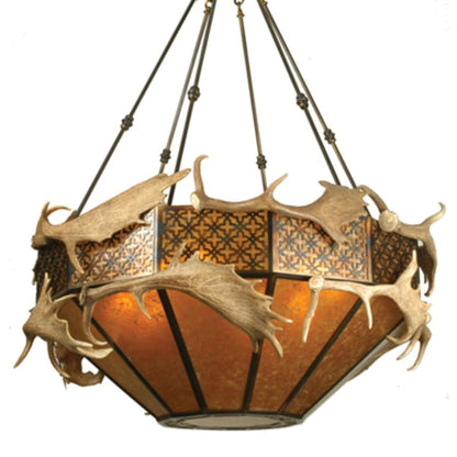 Meyda Tiffany Antlers 8 Light 50" Wide Pendant