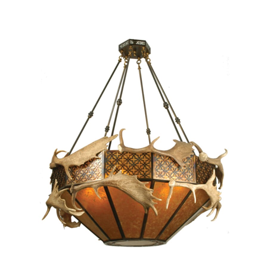 Meyda Tiffany Antlers 8 Light 50" Wide Pendant
