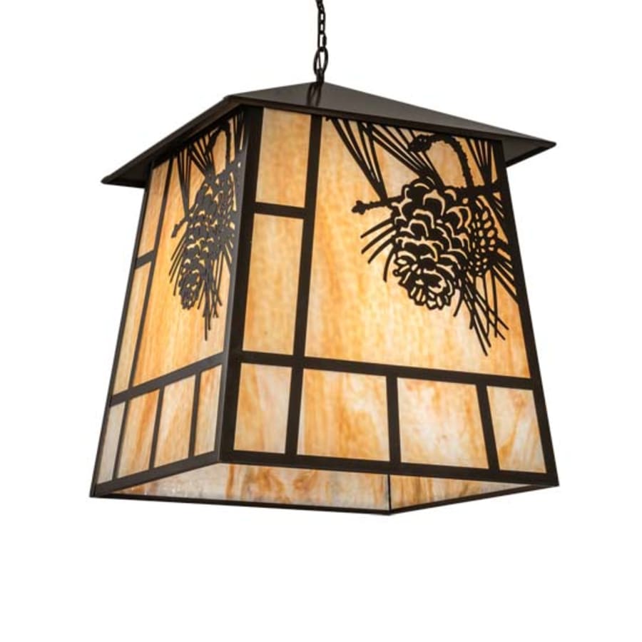 Meyda Tiffany Square Stillwater 4 Light 42" Wide Pendant