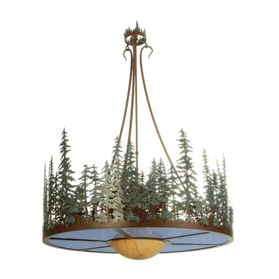 Meyda Tiffany Pine Lake 4 Light 36" Wide Pendant