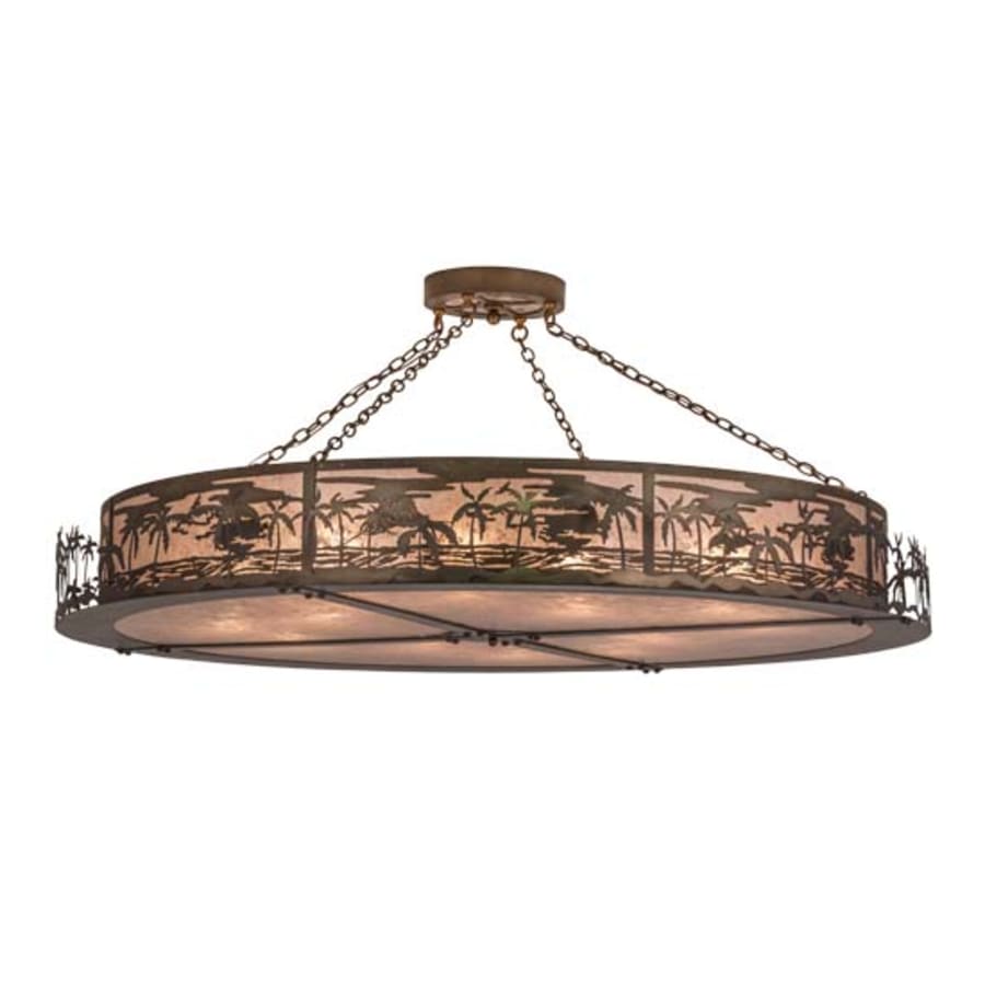 Meyda Tiffany Tropical Floral Beach 12 Light 72" Wide Pendant