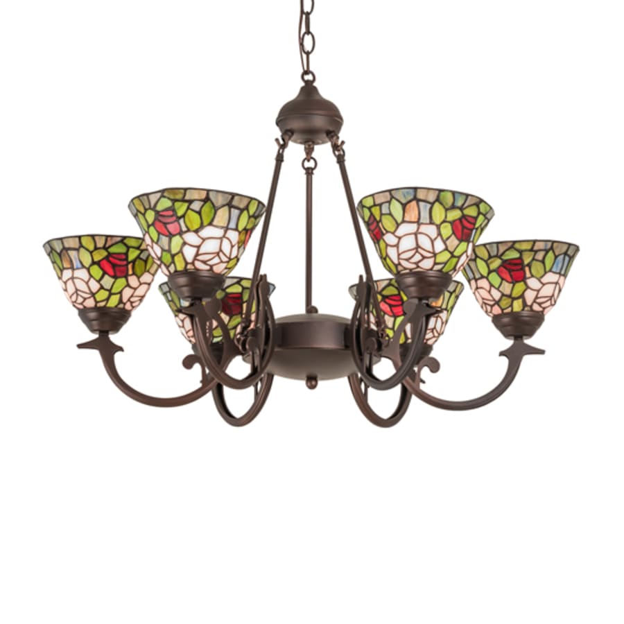 Meyda Tiffany Tiffany Rosebush 6 Light 32" Wide Chandelier