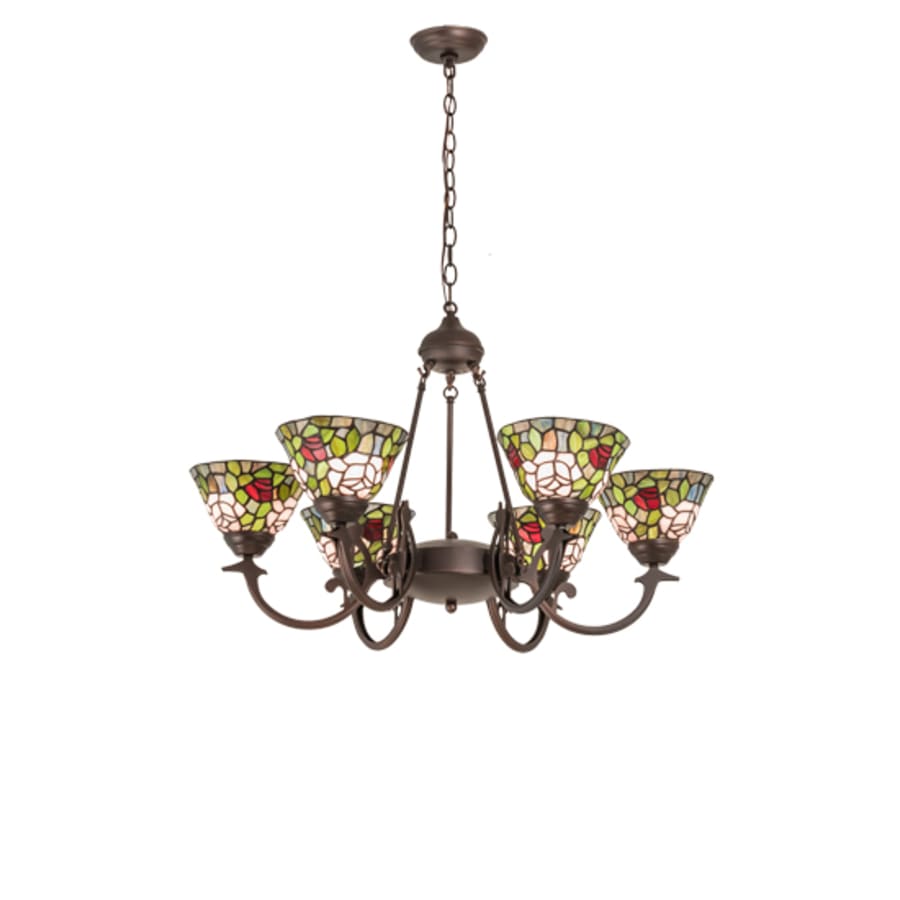 Meyda Tiffany Tiffany Rosebush 6 Light 32" Wide Chandelier