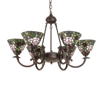 Meyda Tiffany Tiffany Rosebush 6 Light 32" Wide Chandelier