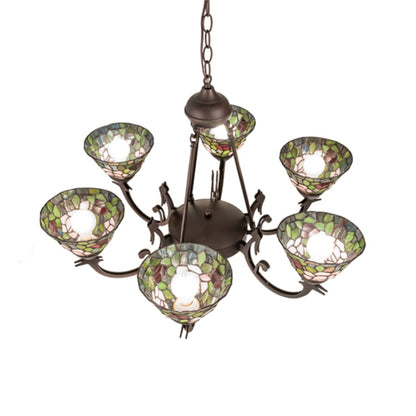 Meyda Tiffany Tiffany Rosebush 6 Light 32" Wide Chandelier