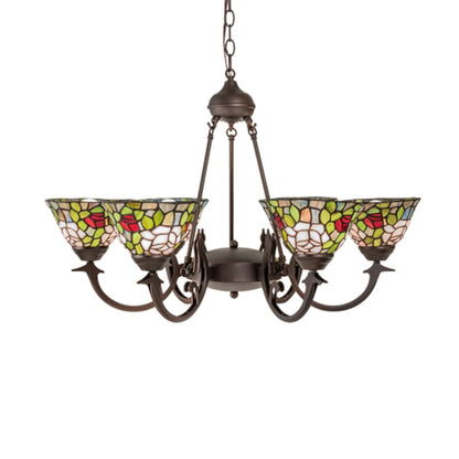 Meyda Tiffany Tiffany Rosebush 6 Light 32" Wide Chandelier