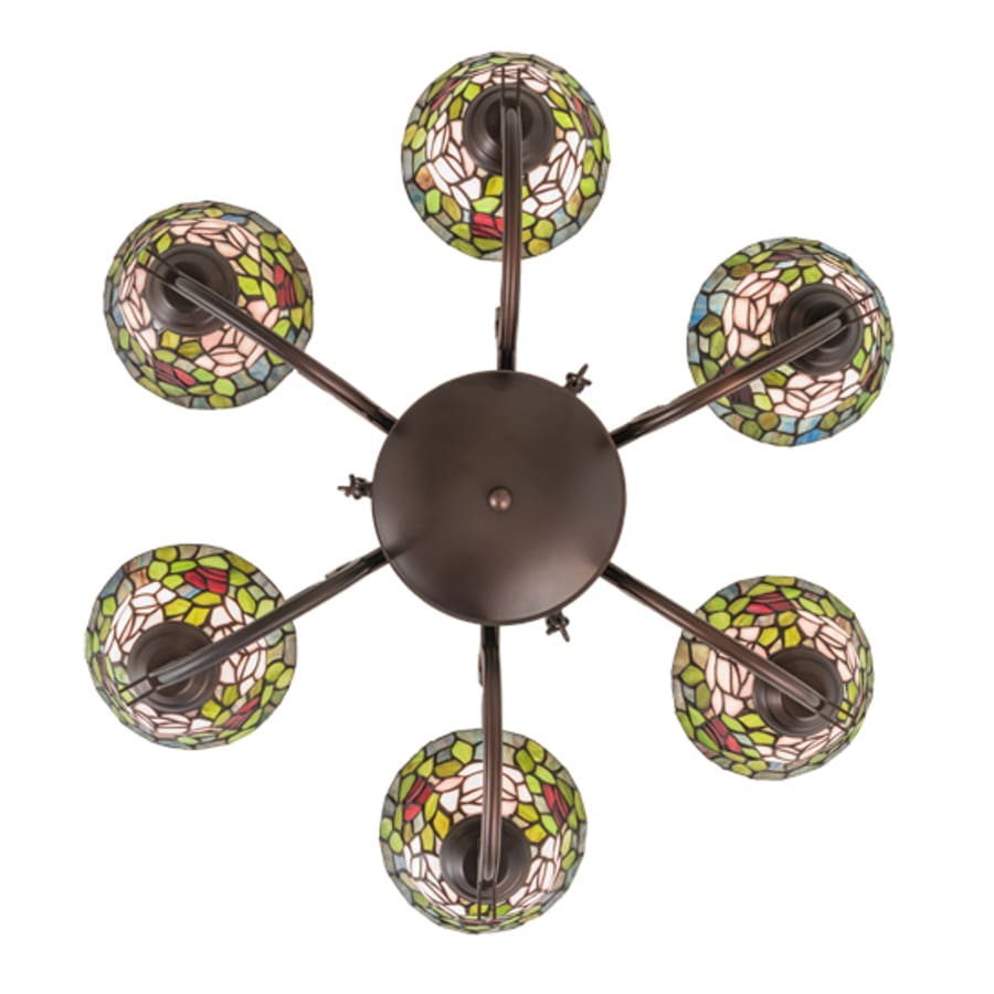 Meyda Tiffany Tiffany Rosebush 6 Light 32" Wide Chandelier