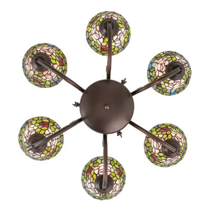 Meyda Tiffany Tiffany Rosebush 6 Light 32" Wide Chandelier