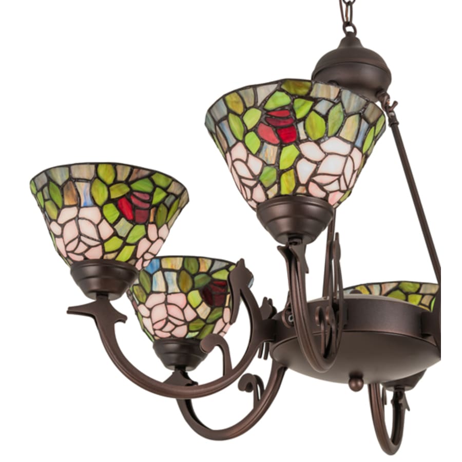 Meyda Tiffany Tiffany Rosebush 6 Light 32" Wide Chandelier