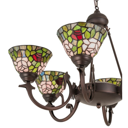 Meyda Tiffany Tiffany Rosebush 6 Light 32" Wide Chandelier