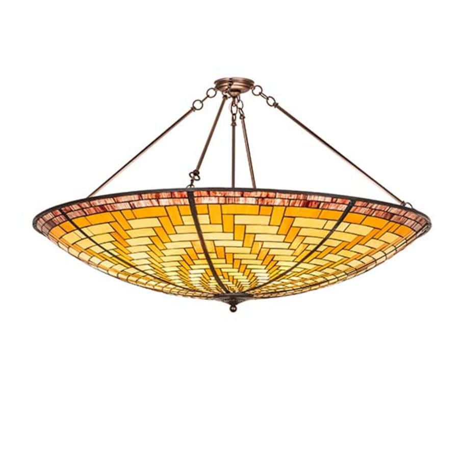 Meyda Tiffany Basket Weave 6 Light 49" Wide Pendant