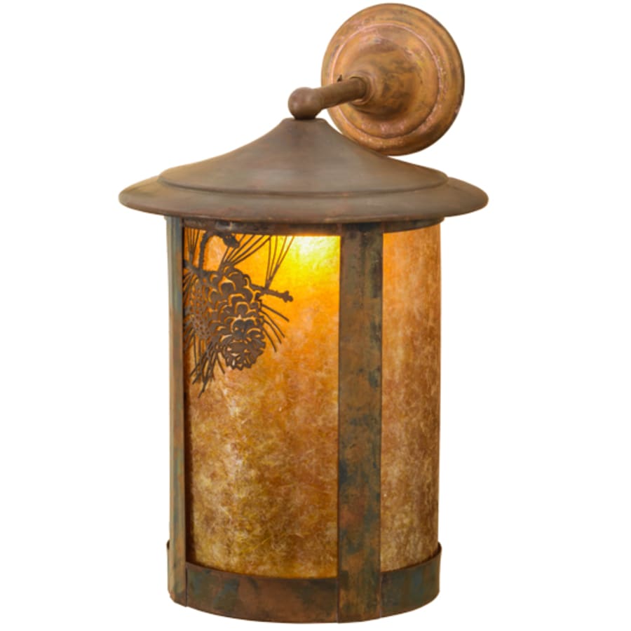 Meyda Tiffany Fulton Winter Pine 20" Tall Wall Sconce