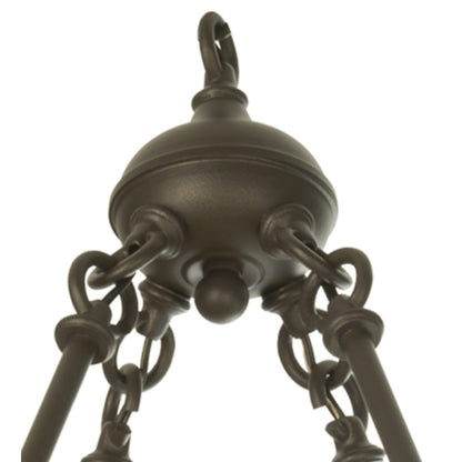 Meyda Tiffany Barbury Barbed Wire 18 Light 48" Wide Wrought Iron Candle Style Chandelier