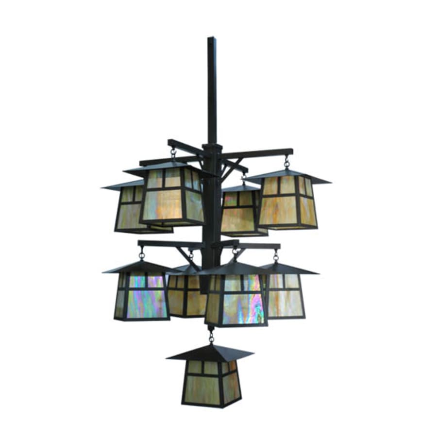 Meyda Tiffany Stillwater T Mission 9 Light 61" Wide Chandelier