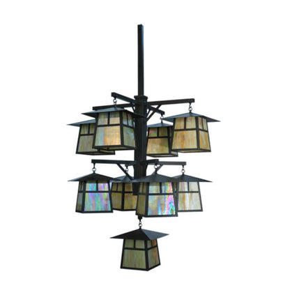 Meyda Tiffany Stillwater T Mission 9 Light 61" Wide Chandelier