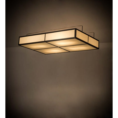 Meyda Tiffany Kyoto 8 Light 45" Wide Semi-Flush Square Ceiling Fixture