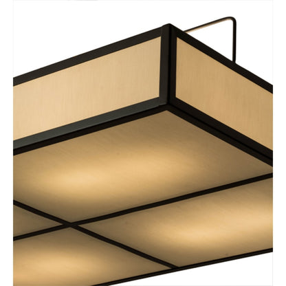 Meyda Tiffany Kyoto 8 Light 45" Wide Semi-Flush Square Ceiling Fixture