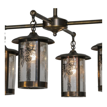 Meyda Tiffany Fulton Winter Pine 4 Light 30" Wide Chandelier