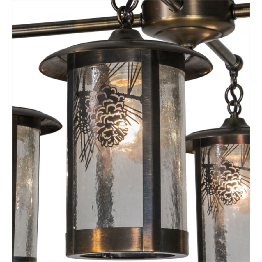 Meyda Tiffany Fulton Winter Pine 4 Light 30" Wide Chandelier