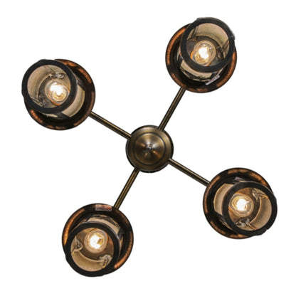 Meyda Tiffany Fulton Winter Pine 4 Light 30" Wide Chandelier