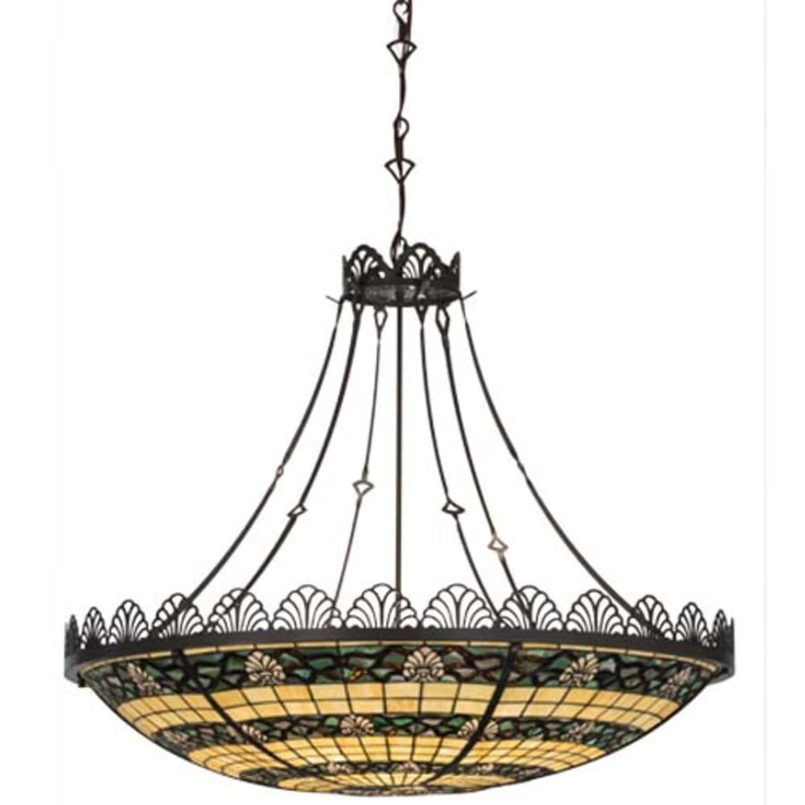 Meyda Tiffany Shell and Ribbon 8 Light 43" Wide Pendant