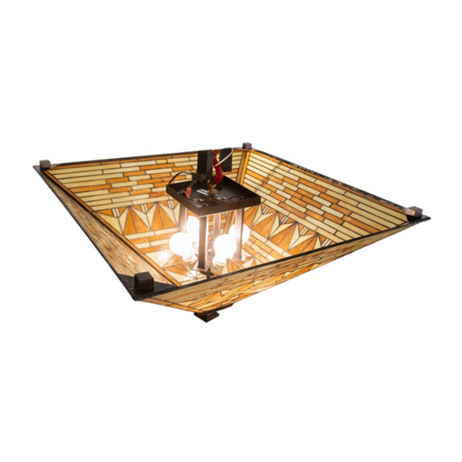 Meyda Tiffany Valencia Mission 4 Light 41" Wide Flush Mount Ceiling Fixture