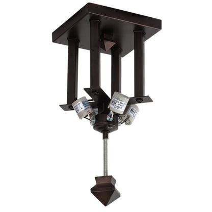 Meyda Tiffany Valencia Mission 4 Light 41" Wide Flush Mount Ceiling Fixture