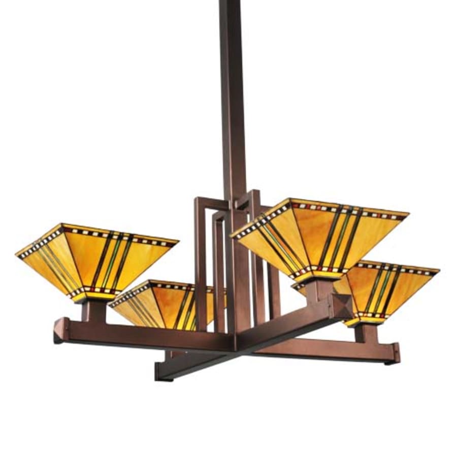 Meyda Tiffany Prairie Corn 4 Light 47" Wide Multi Light Pendant