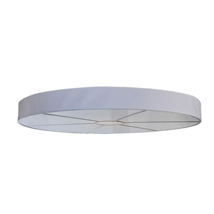Meyda Tiffany Cilindro 12 Light 72" Wide Semi-Flush Drum Ceiling Fixture - Matte White Finish - GU24 Bulb Base