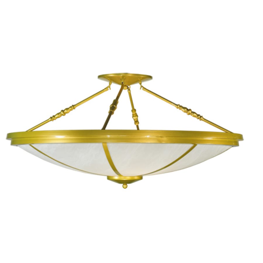 Meyda Tiffany Commerce 8 Light 46" Wide Semi-Flush Bowl Ceiling Fixture