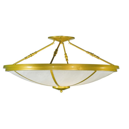 Meyda Tiffany Commerce 8 Light 46" Wide Semi-Flush Bowl Ceiling Fixture