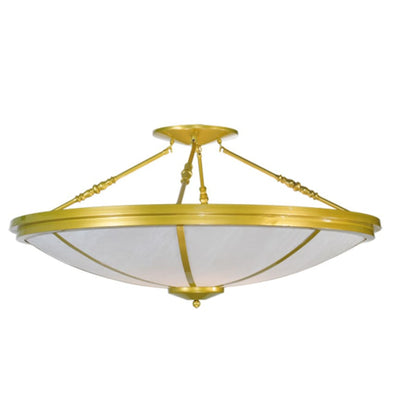 Meyda Tiffany Commerce 8 Light 46" Wide Semi-Flush Bowl Ceiling Fixture