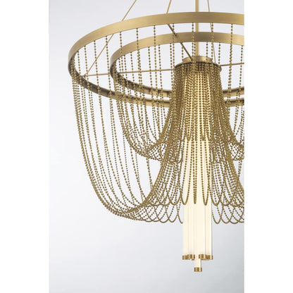 Minka Lavery Jezelle 34" Wide LED Waterfall Chandelier