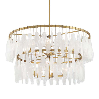 Minka Lavery Willow 14 Light 45" Wide Multi Light Pendant with Frosted Glass Shades
