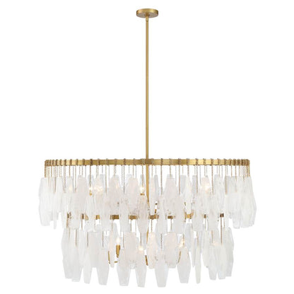Minka Lavery Willow 14 Light 45" Wide Multi Light Pendant with Frosted Glass Shades