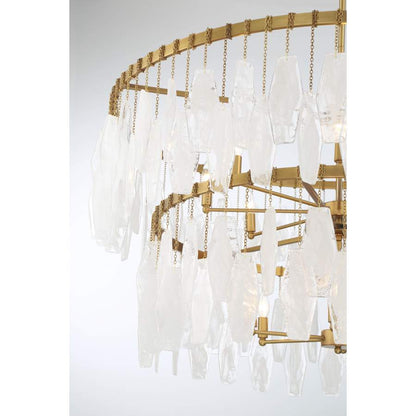 Minka Lavery Willow 14 Light 45" Wide Multi Light Pendant with Frosted Glass Shades