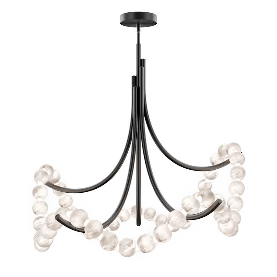 Modern Forms Parel 37" Wide LED Semi-Flush Ceiling Fixture with Spanish Alabaster Orbs