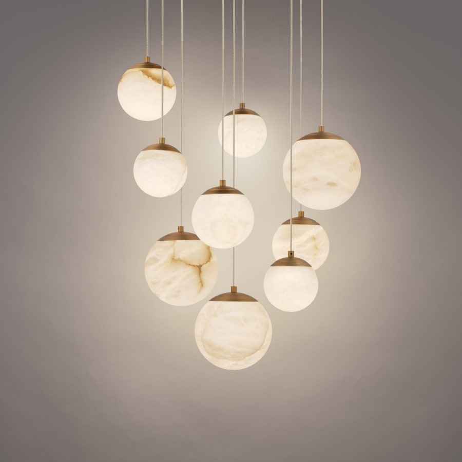 Modern Forms Pisces 9 Light 17" Wide LED Multi Light Pendant