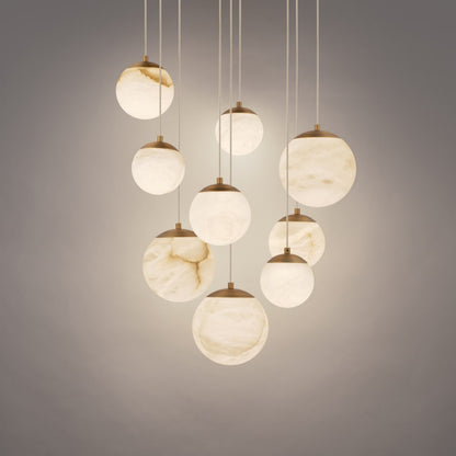 Modern Forms Pisces 9 Light 17" Wide LED Multi Light Pendant