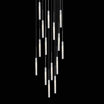Modern Forms Magic 15 Light 23" Wide LED Multi Light Pendant with Piastra Crystal Shades