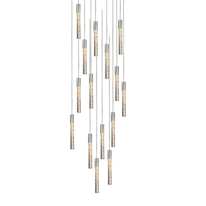 Modern Forms Magic 15 Light 23" Wide LED Multi Light Pendant with Piastra Crystal Shades