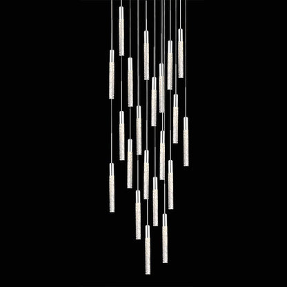 Modern Forms Magic 21 Light 26" Wide LED Multi Light Pendant with Piastra Crystal Shades