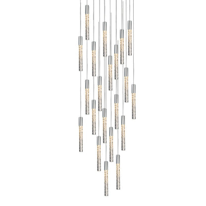 Modern Forms Magic 21 Light 26" Wide LED Multi Light Pendant with Piastra Crystal Shades
