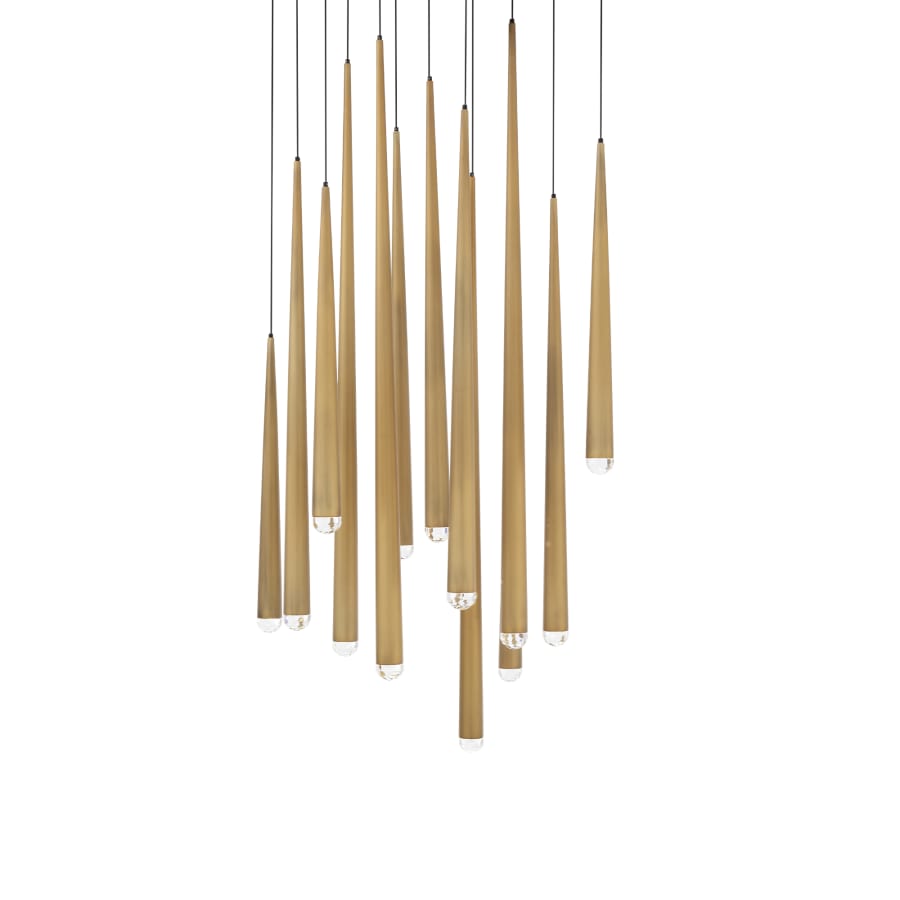 Modern Forms Cascade 13 Light 20" Wide LED Crystal Multi Light Pendant