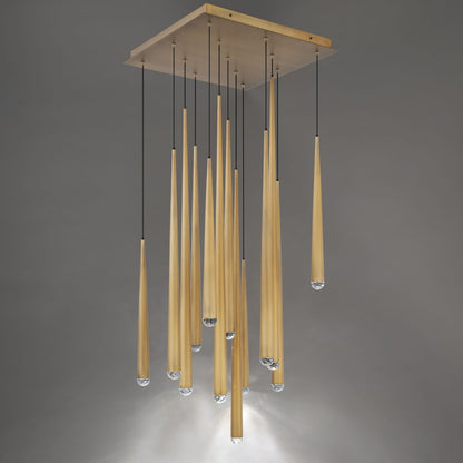 Modern Forms Cascade 13 Light 20" Wide LED Crystal Multi Light Pendant