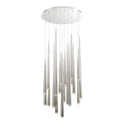 Modern Forms Cascade 26" Wide LED Suspended Pendant with K-2 Hand Cut Clear Crystal Shade