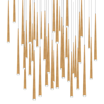 Modern Forms Cascade 41 Light 36" Wide LED Crystal Multi Light Pendant