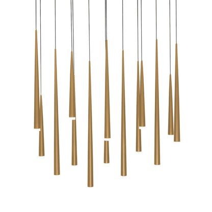 Modern Forms Cascade 14 Light 10" Wide LED Suspension Multi Light Pendant