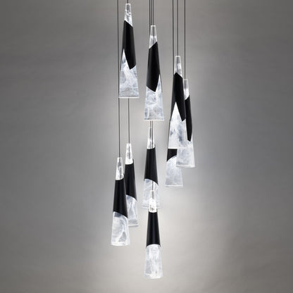 Modern Forms Kilt 9 Light 17" Wide LED Suspension Multi Light Pendant