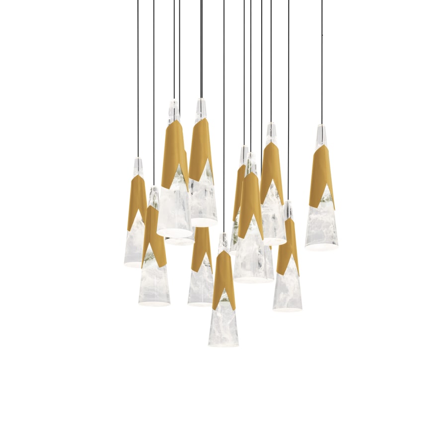 Modern Forms Kilt 13 Light 20" Wide LED Suspension Multi Light Pendant
